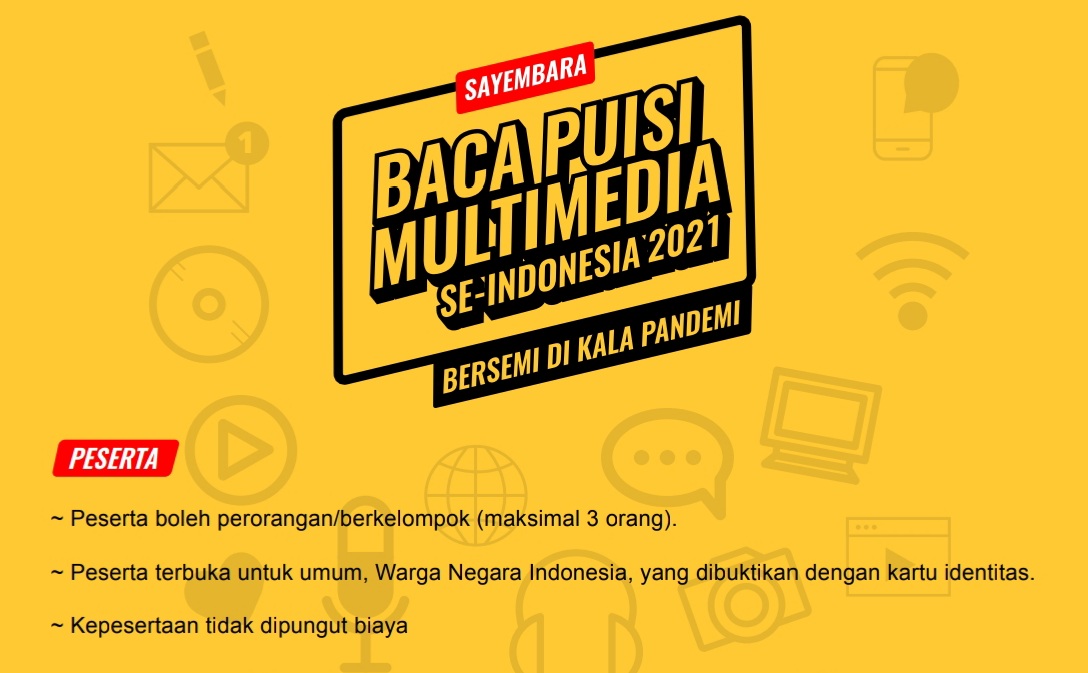 PWI Gelar Sayembara Baca Puisi Multimedia, Terbuka untuk Umum, Hadiah Puluhan Juta