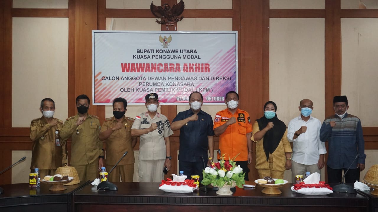 Ruksamin Wawancara Langsung Para Calon Anggota Dewas dan Direksi Perumda Konasara