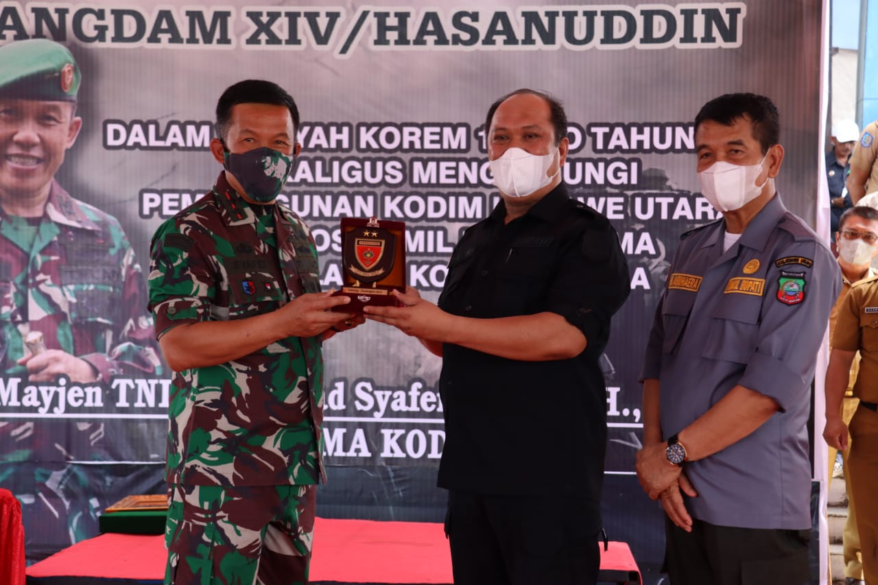 Ruksamin Sambut Baik Kunjungan Pangdam XIV Hasanuddin di Konut