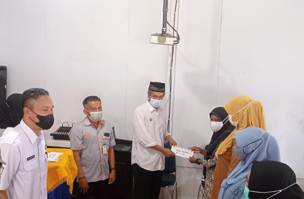 Bupati Konkep Launching Program BPNT,1.454 KPM Terima Bantuan untuk Triwulan I Tahun 2022