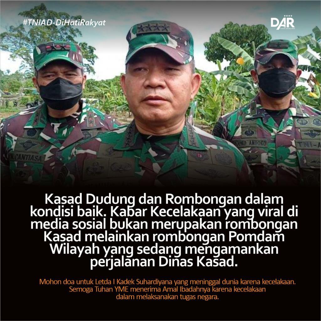 Kecelakaan di Merauke yang Menyebabkan Seorang Anggota TNI Meninggal, Ini Kata Kadispenad Brigjen TNI Tatang Subarna