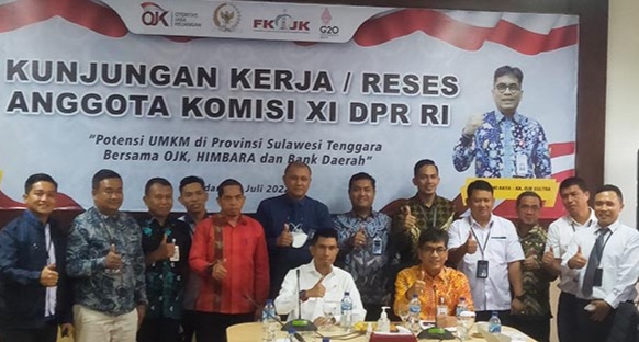 DPR RI Bersama OJK Sultra Dorong Perbankan Permudah KUR bagi Pelaku UMKM