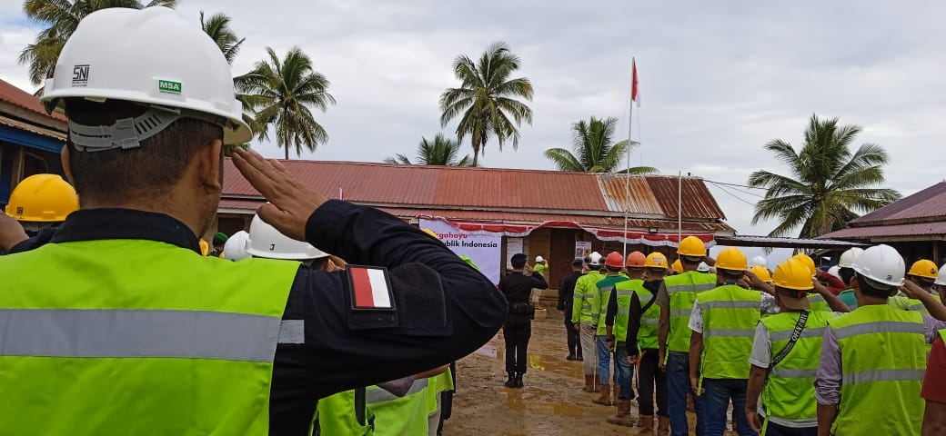 PT GKP Laksanakan Upacara Peringatan HUT RI Bersama Masyarakat