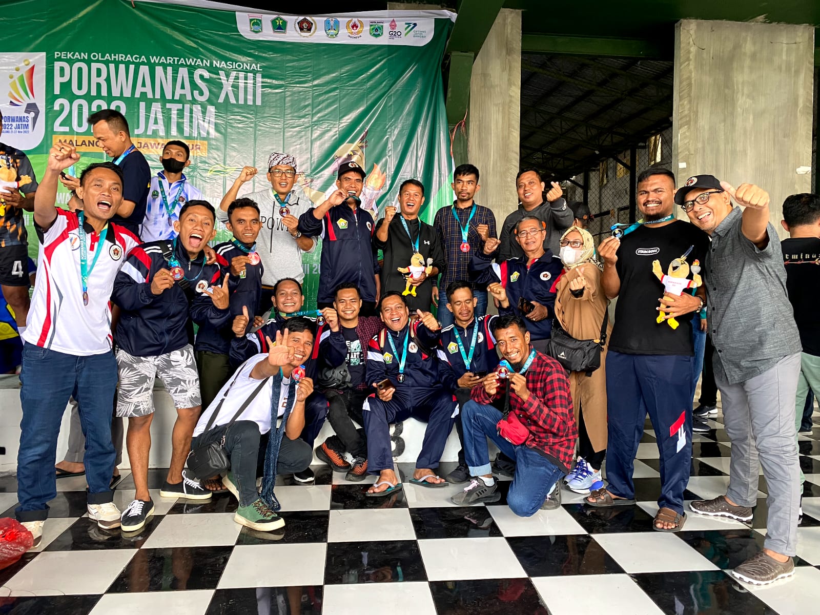 Tim Futsal PWI Sultra Berhasil Raih Perunggu di Porwanas Jatim