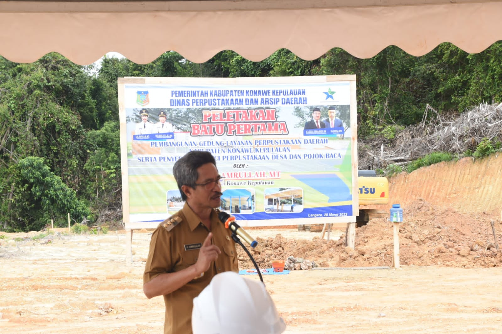 Bupati Konkep Bangun Gedung Pelayanan Perpustakaan Daerah